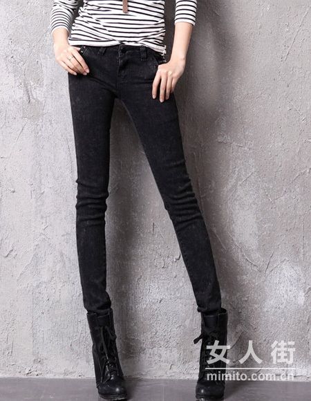 风靡韩国的初秋休闲牛仔裤